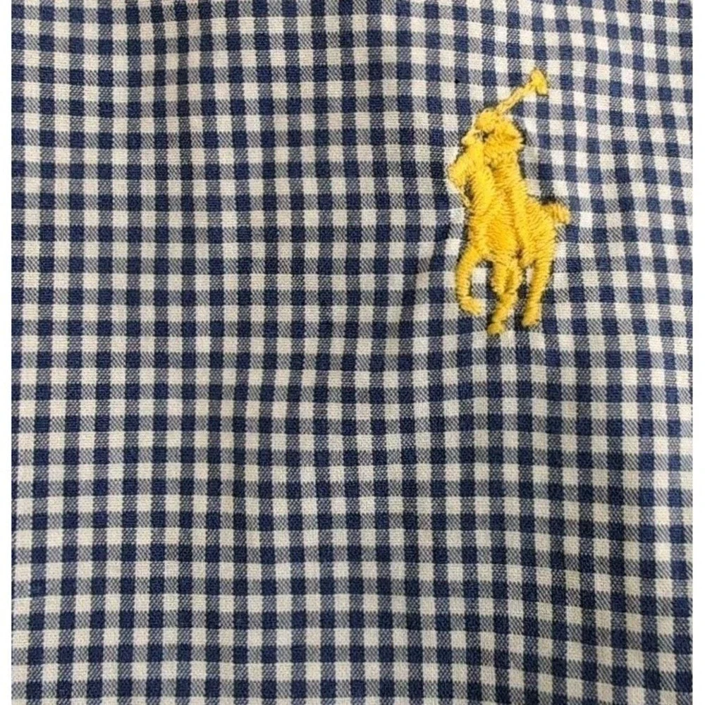 Polo Ralph Lauren Short Sleeve Button Down Oxford Shirt Mens 3XB Gingham Check